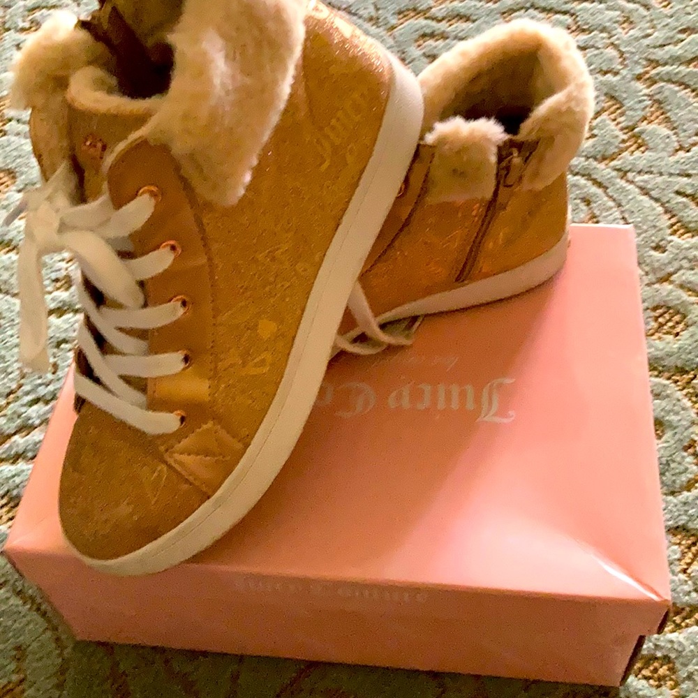 Juicy couture rose gold hi top